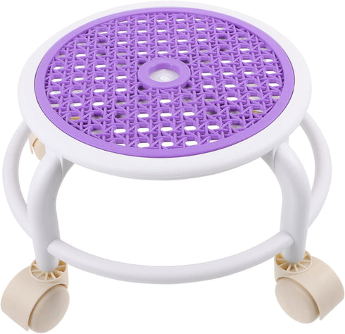Happyyami Salon Equipment Rolling Chair Small Casters Low Height Stool for Office