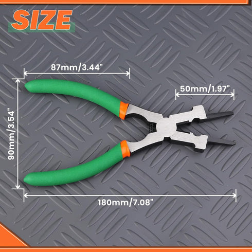 SPEEDWOX 7 Inches MIG Welding Pliers, Multi-Function Tools with Measurement Holes, Welding Hammer & Supplies
