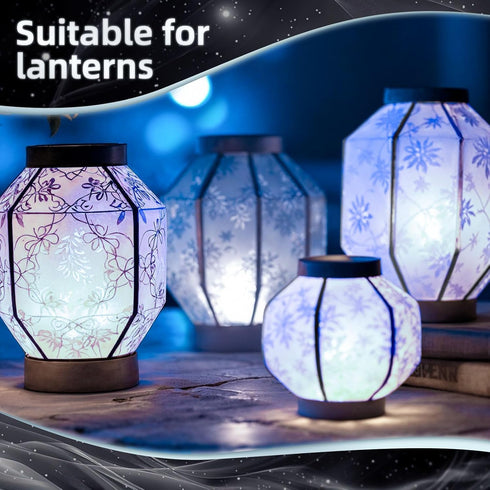 24x Bulbs LIHAO Battery Operated LED Party Lights for Paper Lantern Balloons Party Decoration, Waterproof - White