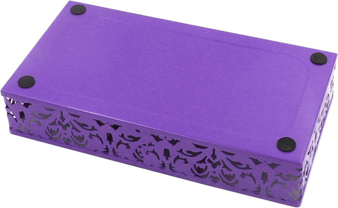 EasyPAG Desk Drawer Organizer with 1 Long Bin and 3 Small Bins, Purple