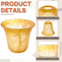 1 E26 1-5/8'' Teenyyou Pcs Bell Shaped Glass Lamp Shade Replacement Globe Ceiling Fan Light Cover with Fitter Opening