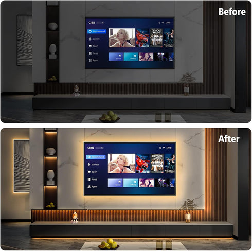 3.3FT 2700K Dimmable echosari Strip Lights Battery Operated, Tape Light with Self-Adhesive Timer Cuttable Remote