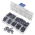 500PCS Nylon Flat Washers for M2 M2.5 M3 M4 M5 M6 M8 Screw Bolt, Black