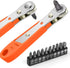 Mini Ratchet Wrench, Right Angle Phillips Magnetic Screwdriver for Tight Spaces, 1/4" Drive Offset