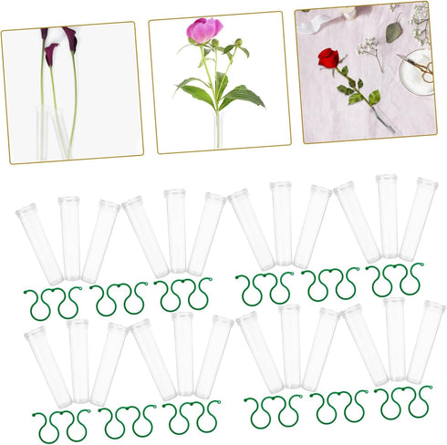 Set Floral Preservation Tubes for Fresh Flower Arrangements - Perfect for Roses and Carnations