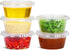 EDI Clear Disposable Plastic Portion Cups with Leakproof Lids, 50 Sets, 3.25 OZ, BPA Free, Recyclable Souffle Cups