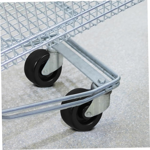 4pcs Cabilock Supermarket Shopping Cart Replacement Wheel Trailer Jack Wheel Utility Cart Rolling Hardware