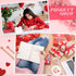 Thenshop 24 Pcs Heart Shaped Pens, 1.0 mm Black Ink, Cute Retractable Decorative Pens for Engagement Gifts