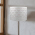 Cabilock Drum Lamp Shade Barrel Fabric Lampshade Table and Floor Lamp Covers Wave Shaped Semicircular Lamp Shade