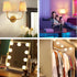 Yochoice 2-Pack E12 Bulb Dimmable Bulb 15 3 Bulb Rechargeable Battery Operated Light with Remote, LED with Colors
