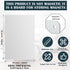 Ireer 2 Pcs Magnetic Memo Board for Home, Office, Kitchen, Display Magnetic Letters, Notes, Photos (Gray 16"x24")
