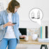 Amosfun Decorative Iron Book Stand Premium Metal Bookend for Desk Organization Smooth Edges Design for Home Office