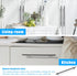 KNOBWELL 6 Pack 10" Black Cabinet Handles Euro Style Stainless Steel Modern Long Kitchen Cabinet Door Pulls, Overall Length 12-3/5" by KNOBWELL