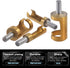 4pcs Wood Plug Hole Titanium Coated Cutter Drill Bits Set - 1/4" 3/8" 1/2" 5/8" Cutting Dowel Power Woodworking