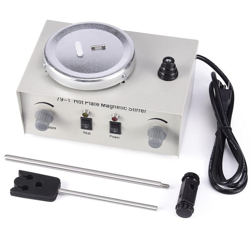 Slendor Magnetic Stirrer Hot Plate Mixer 79-1, Lab Stirrers Hotplate Max 2400 RPM with Stir Bar and Stand