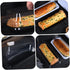 16pcs Packaging Creative Bread Box with Lid Black Rectangular Cake Storage Case for Bakery, Loaf Bread and Household