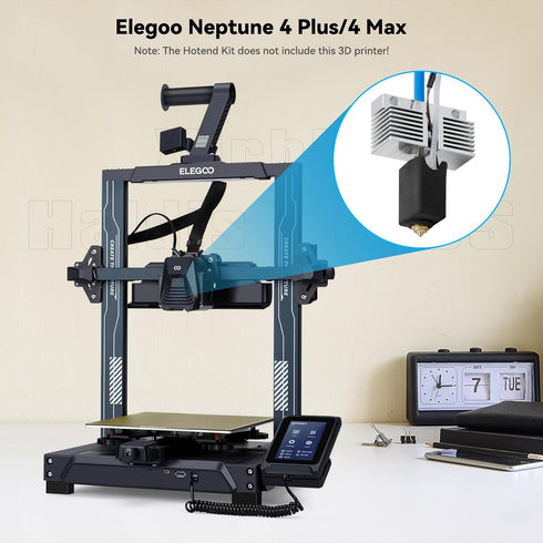 Extruder Hot End Kit for Neptune 4 Plus/4 Max, All Metal Hot End with Nozzle, 3D Printer Accessories