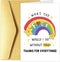 Chenive Funny Thank You Card for Men Women, Thank You Cards for Friend