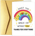 Chenive Funny Thank You Card for Men Women, Thank You Cards for Friend
