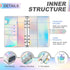 Onlyesh Budget Binder, Cash Envelopes for Budgeting, 28Pcs Budget Binder with Zipper Envelopes, Money Organizer