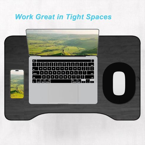 Rimilak Small Waterproof Mouse Pad, 6 x 8 Inch Compact Mini Mat for Laptop, Wireless Mouse, Home Office, Travel, Black.