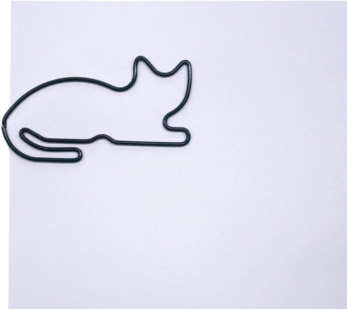 Cat Shaped Paper Clips, 100 Count, Great for Collectors or Animal Lovers, Comes in Silver Tin