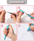 Mr. Pen Retractable Gel Pens, 12 Pack, Black Ink, Fine Point 0.7mm, Cute Aesthetic Pens for Journaling.