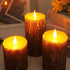 3D Sets 24 4" 5" 6" Pack 3 Enpornk Flameless Candles Battery Operated Pillar Pine Effect Real Wax Flickering Wick