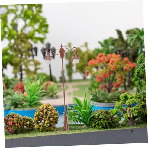 PRETYZOOM Miniature Garden Lamp Model Height Courtyard Light for Sand Table Decoration Landscape Accessory Antique