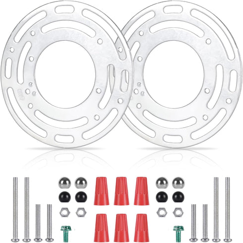 2 Pack Light Fixture Mounting Brackets, Ceiling Light Mounting Plate with Screw and Nuts for Ceiling Fan
