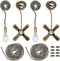 Iceyyyy Bronze Ceiling Fan Pull Chain Set Including 4Pcs Beaded Ball Fan Pull
