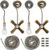 Iceyyyy Bronze Ceiling Fan Pull Chain Set Including 4Pcs Beaded Ball Fan Pull