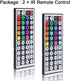BZONE 44 2 Pack,LED Dimmer 3528 2835 5050 Key RGB LED IR Remote Control Light Remote Replacement Controller Wireless