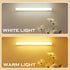 Closet, 2Pcs, 10cm/3.9in) Punch-Free Smart Sensor Magnetic Rechargeable LED Lights, New Wireless Intelligent Motion