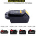 Biswaye Adapter for DeWalt 20V Max Tools, Compatible with Milwaukee M18 18V Battery, 20V to 18V Battery Converter