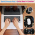Cute Small Mouse Pad + Wrist Rest Support Set, Ergonomic Memory Foam for Laptop, Office, Home, Gaming (Gothic Ouija)