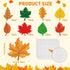 Cholemy 108 Pcs Maple Leaves Cutouts, Fall Classroom Decorations, Autumn Bulletin Board Decor for Thanksgiving