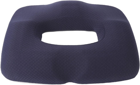 RUYANZER Tailbone Hollow Seat Cushion Comfortable Memory Foam Breathable Orthopedic Chair Pad with Grooved Design