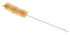 12PK 9.25" 0.3" 0.5" EISCO Bristle Cleaning Brushes with Fan-Shaped Ends, - Twisted Stainless Steel Wire Handle - Ideal