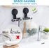 TAILI Shower Razor Holder Suction Cup, 2 Packs Heavy Duty Reusable Vacuum Suction Hooks for Bathroom