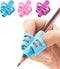 Stylo Pack of 3 Pencil Grips for Kids Handwriting - Perfect Pencil Holders for Home Schooling and Preschool Writing