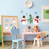 Whaline 82Pcs Winter Bulletin Board Decoration Set - Snowman, Snowflake, Penguin Cutouts for Xmas Holiday Decor