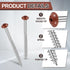 Jetec 24 3 Inch Pcs Vinyl Shutter Fasteners Painted Screws for Vinyl Shutters Metal Carbon Steel Screws for Outside