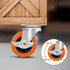Caster Wheels Set of 8, 2.5 Inch Heavy Duty Locking Casters with Polyurethane Wheels for Furniture Carts