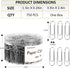 Silver Medium Paper Clips, 750 Pack Paperclips 1.3 Inch (33 mm) Paper Clips Suitable for Office School and Daily Use Also Used for Daily DIY Paper Clip(Silver) by DANRONG