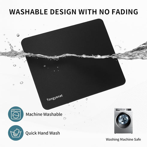 Tongyanat 3 Pack 9 7 Mouse Pad, Ultra-Smooth Gaming Mousepad, Non-Slip Rubber Base, Waterproof Mousepads Bulk Wireless