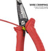 NEIKO 02038A 6-in-1 Wire Service Tool, 8-1/2" Length Gripper, Crimper, Stripper, Cutter, Extractor, Electrician Pliers