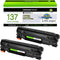 greencycle Compatible Toner Cartridge Replacement for Canon 137 CRG137, 2 Pack Black for ImageClass Printers
