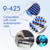 ALWSCI 9-425 HPLC Screw Thread Caps with Septa, 100 pcs/pk, White PTFE/Red Silicone