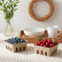 QMNWJMR 15 Pack Natural Pulp Fiber Berry Basket, Small Vented Produce Baskets for Farmers Market Display, Fruit